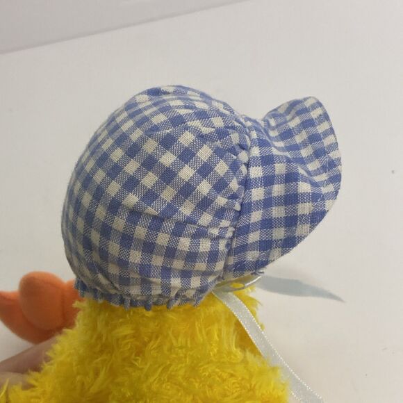 TY Bonnie The Attic Treasures Collection Duck Plush W/Tag 1993 Blue Checker Hat - Picture 5 of 7